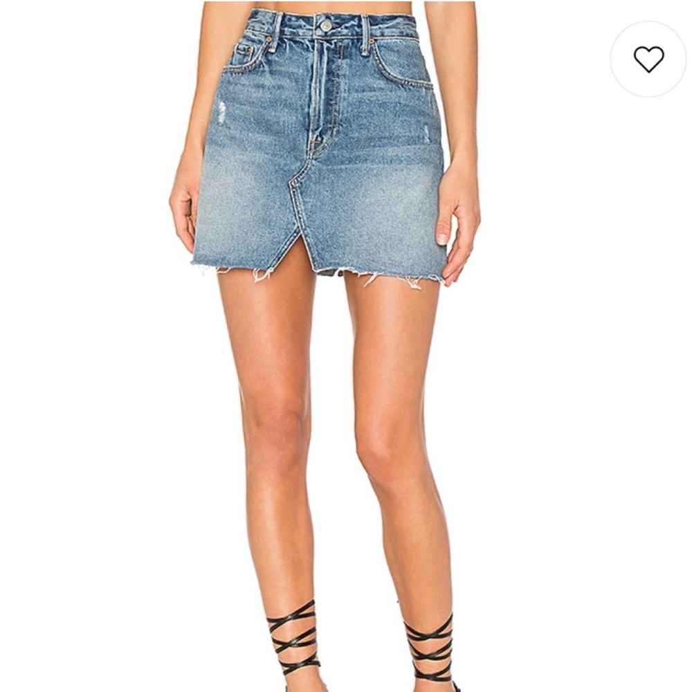 GRLFRND x Revolve Milla Denim Mini Skirt